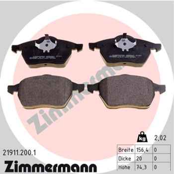 Zimmermann Brake pads for SEAT IBIZA IV SPORTCOUPE (6J1, 6P5) front
