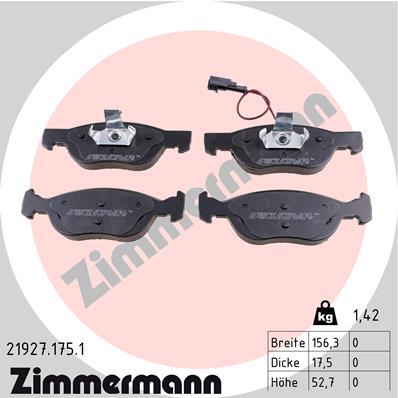 Zimmermann Brake pads for FIAT MAREA Weekend (185_) front