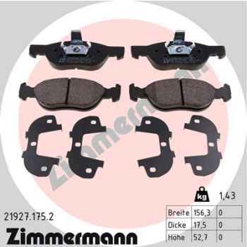 Zimmermann Brake pads for FIAT PUNTO Van (188_) front