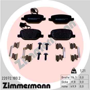 Zimmermann Brake pads for ALFA ROMEO 4C (960_) rear