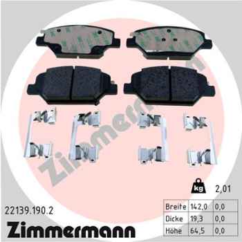 Zimmermann Brake pads for OPEL INSIGNIA B Country Tourer (Z18) front