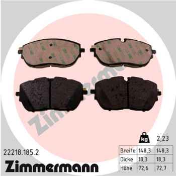 Zimmermann Brake pads for PEUGEOT 508 SW II (F4_, FC_, FJ_) front