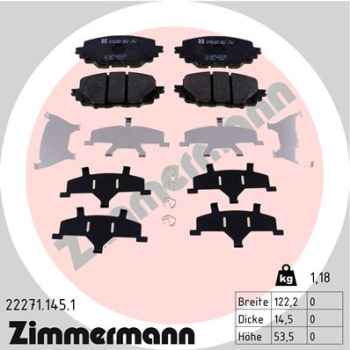 Zimmermann Brake pads for ABARTH 124 Spider (348_) front