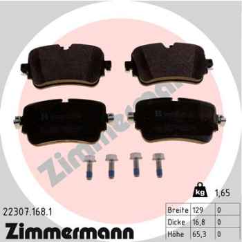 Zimmermann Brake pads for AUDI A6 (C8, 4A2) rear