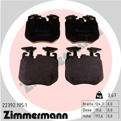 Zimmermann Brake pads for BMW 5 Touring (G31) front