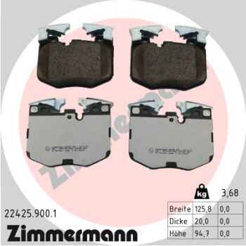 Zimmermann Brake pads for BMW 6 Gran Turismo (G32) front