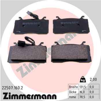 Zimmermann Brake pads for ALFA ROMEO STELVIO (949_) front