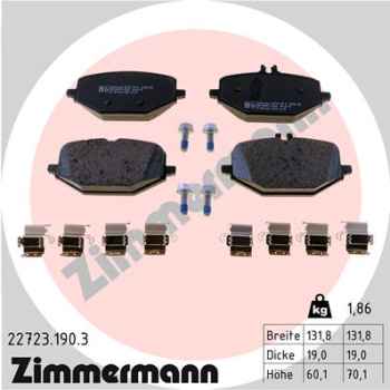 Zimmermann Brake pads for MERCEDES-BENZ GLS (X167) rear