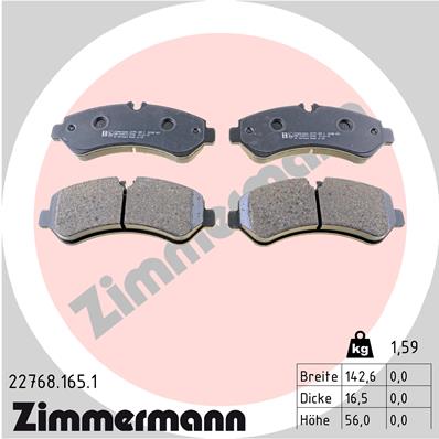 Zimmermann Brake pads for LEXUS ES (_Z10_, _A10_, _H10_) front