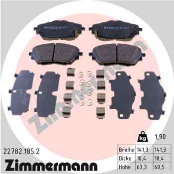 Zimmermann Brake pads for TOYOTA C-HR (_X1_) front