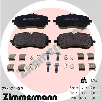 Zimmermann Bremsbeläge für VW AMAROK Pritsche/Fahrgestell (S1B, S6B, S7B) hinten
