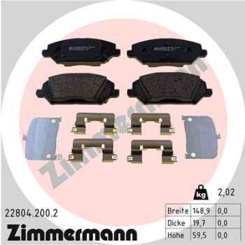 Zimmermann Brake pads for KIA XCEED (CD) front
