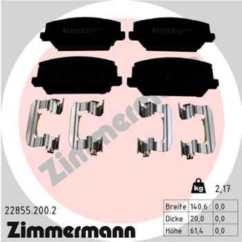 Zimmermann Brake pads for KIA OPTIMA Sportswagon (JF) front