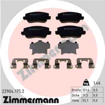 Zimmermann Brake pads for KIA PICANTO (JA) front
