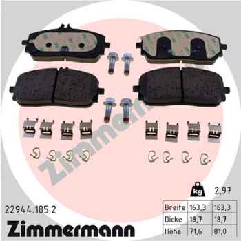 Zimmermann Bremsbeläge für MERCEDES-BENZ CLA Shooting Brake (X118) vorne