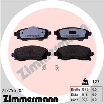 Zimmermann rd:z Brake pads for OPEL COMBO Kasten/Kombi front