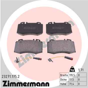 Zimmermann Brake pads for MERCEDES-BENZ SL (R129) front
