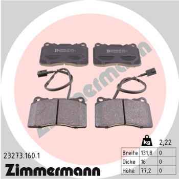 Zimmermann Brake pads for ALFA ROMEO 156 Sportwagon (932_) front