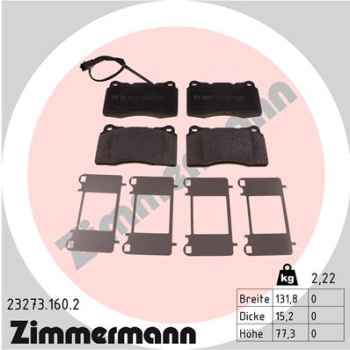 Zimmermann Brake pads for ALFA ROMEO GT (937_) front