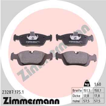 Zimmermann Brake pads for BMW 3 Coupe (E36) front