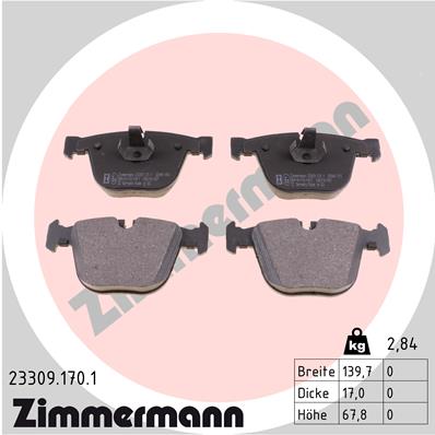 Zimmermann Brake pads for BMW 6 Cabriolet (E64) rear
