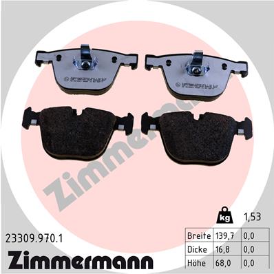 Zimmermann rd:z Brake pads for BMW X5 (E70) rear