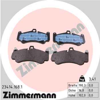 Zimmermann Brake pads for PORSCHE 911 Cabriolet (997) front