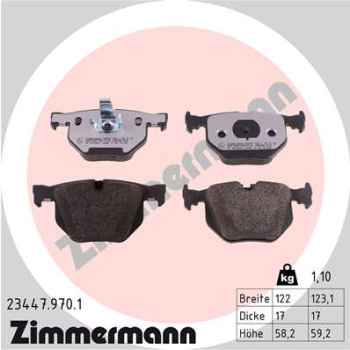 Zimmermann rd:z Brake pads for BMW 7 (E65, E66, E67) rear