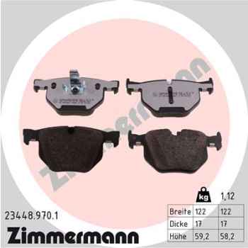 Zimmermann rd:z Brake pads for BMW X5 (F15, F85) rear