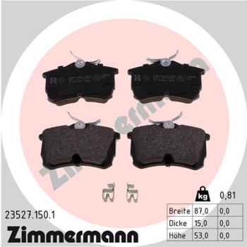 Zimmermann Bremsbeläge für HONDA ACCORD VI (CK, CG, CH, CF8) hinten