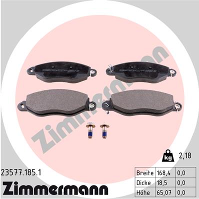 Zimmermann Brake pads for FORD TRANSIT Pritsche/Fahrgestell (FM_ _, FN_ _) front