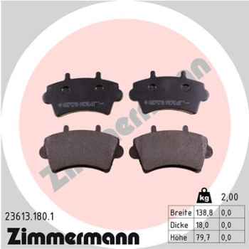 Zimmermann Brake pads for RENAULT MASTER II Kasten (FD) front