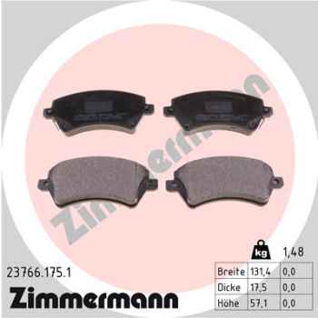 Zimmermann Brake pads for TOYOTA COROLLA Stufenheck (_E12_) front
