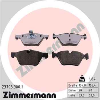 Zimmermann rd:z Brake pads for BMW 5 (E60) front