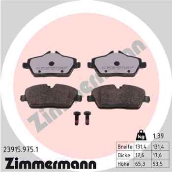 Zimmermann rd:z Brake pads for BMW 1 (E87) front