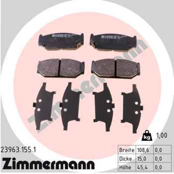 Zimmermann Brake pads for SUZUKI SWIFT III (MZ, EZ) front