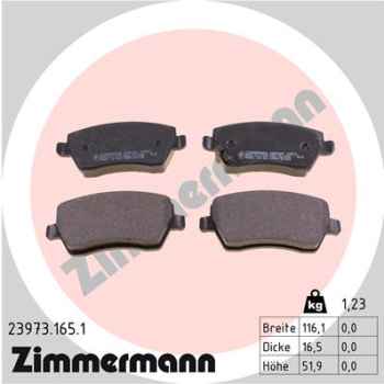 Zimmermann Brake pads for SUZUKI SPLASH (EX) front