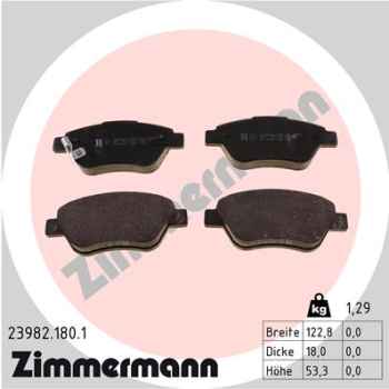 Zimmermann Brake pads for OPEL CORSA D Van (S07) front