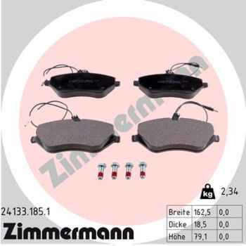 Zimmermann Bremsbeläge für CITROËN C5 III (RD_) vorne