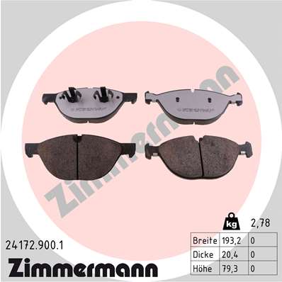 Zimmermann rd:z Brake pads for BMW X6 (E71, E72) front