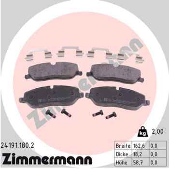 Zimmermann Bremsbeläge für LAND ROVER DISCOVERY IV (L319) vorne