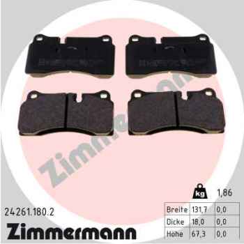 Zimmermann Brake pads for LAMBORGHINI DIABLO rear