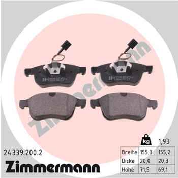 Zimmermann Brake pads for ALFA ROMEO GIULIETTA (940_) front