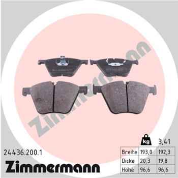 Zimmermann Brake pads for BMW X5 (E70) front