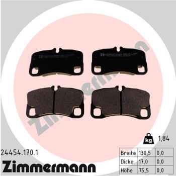Zimmermann Brake pads for PORSCHE 911 (997) rear
