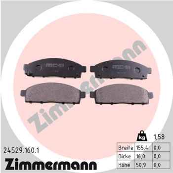 Zimmermann Bremsbeläge für MITSUBISHI L200 (KJ_, KK_, KL_) vorne