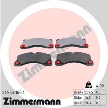 Zimmermann Brake pads for PORSCHE PANAMERA (970) front