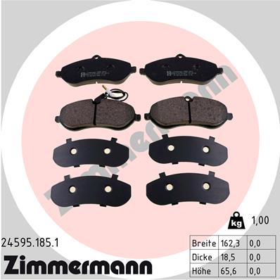 Zimmermann Bremsbeläge für PEUGEOT EXPERT Pritsche/Fahrgestell vorne