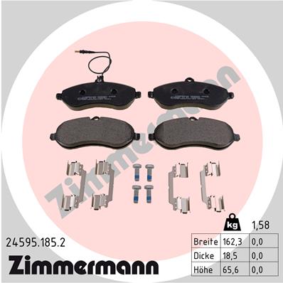 Zimmermann Brake pads for PEUGEOT EXPERT Pritsche/Fahrgestell front