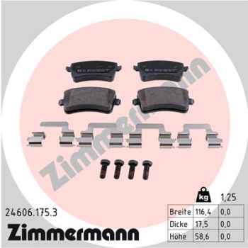 Zimmermann Brake pads for AUDI A5 Cabriolet (8F7) rear